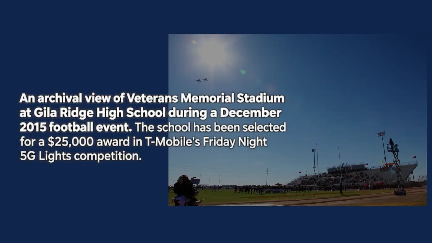 Yuma Informed graphic: Gila Ridge earns $25,000 as a Friday Night 5G Lights top-40 finalist
